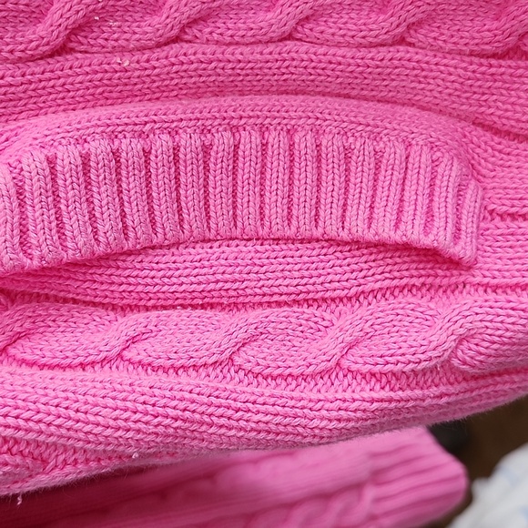 Lilly Pultizer Hot Pink Cable Knit Zip Up Hoodie Small - Picture 7 of 15